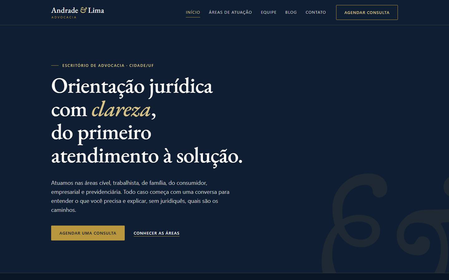 Captura do modelo de escritório de advocacia