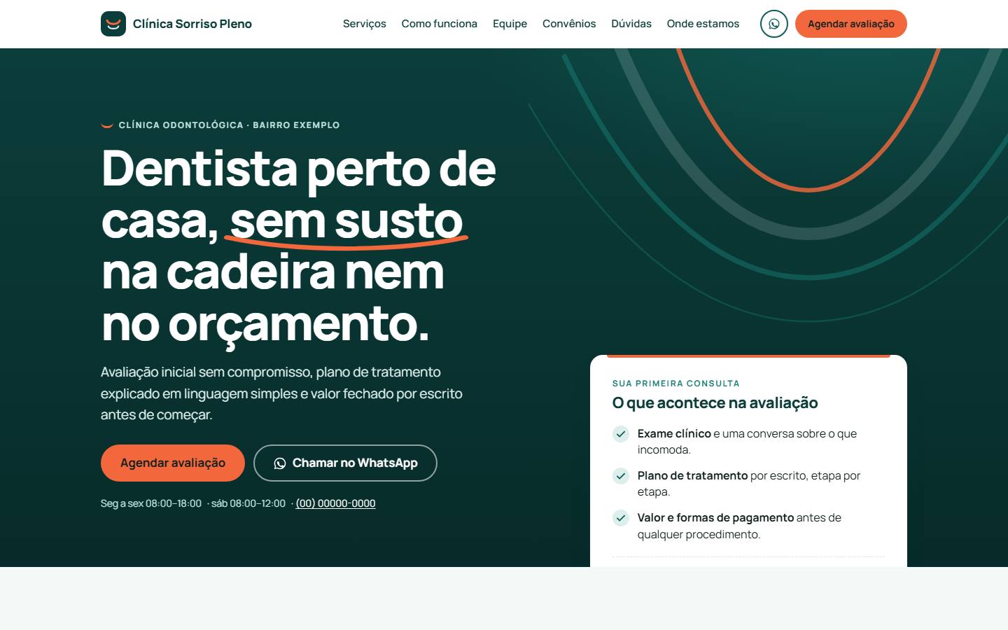 Captura do modelo de clínica odontológica